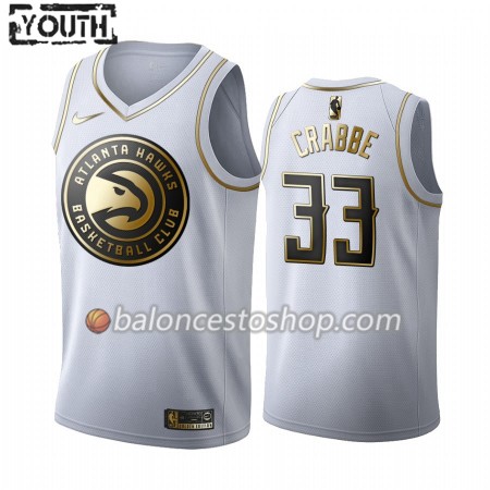 Camiseta Niños NBA Atlanta Hawks Allen Crabbe 33 2019-20 Nike Blanco Golden Edition Swingman